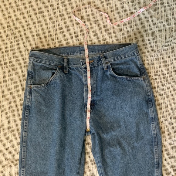 Vintage straight leg cut-off jeans - Picture 6 of 9
